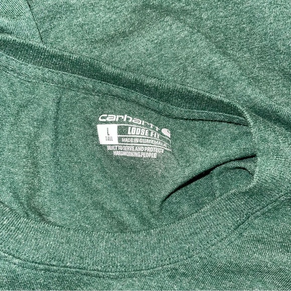 Carhartt Green Short Sleeve Tee large Tall - Picture 6 of 6